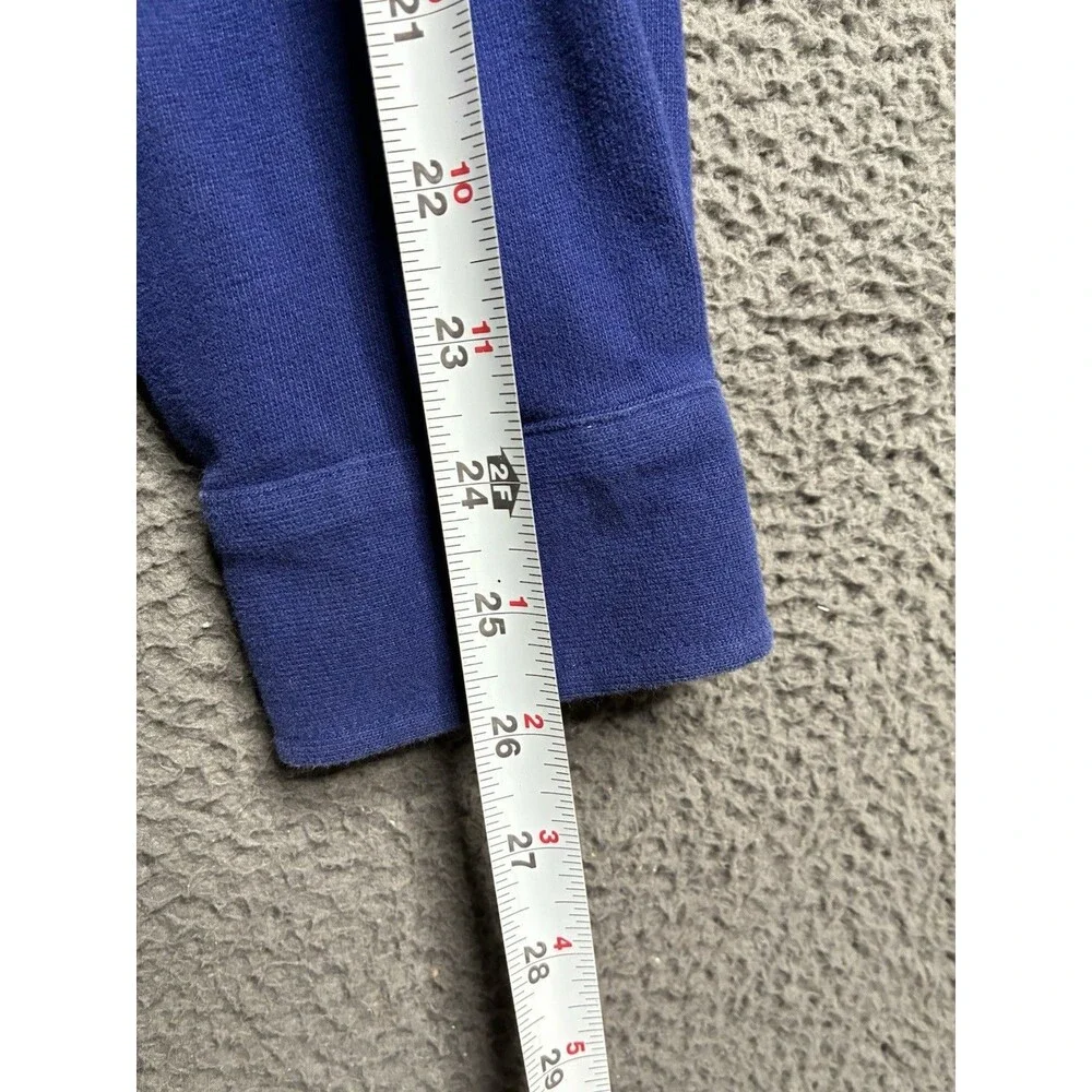 Polo Ralph Lauren Terry Cloth Polo Shirt Mens Large Blue Long Sleeve Pony Rugby